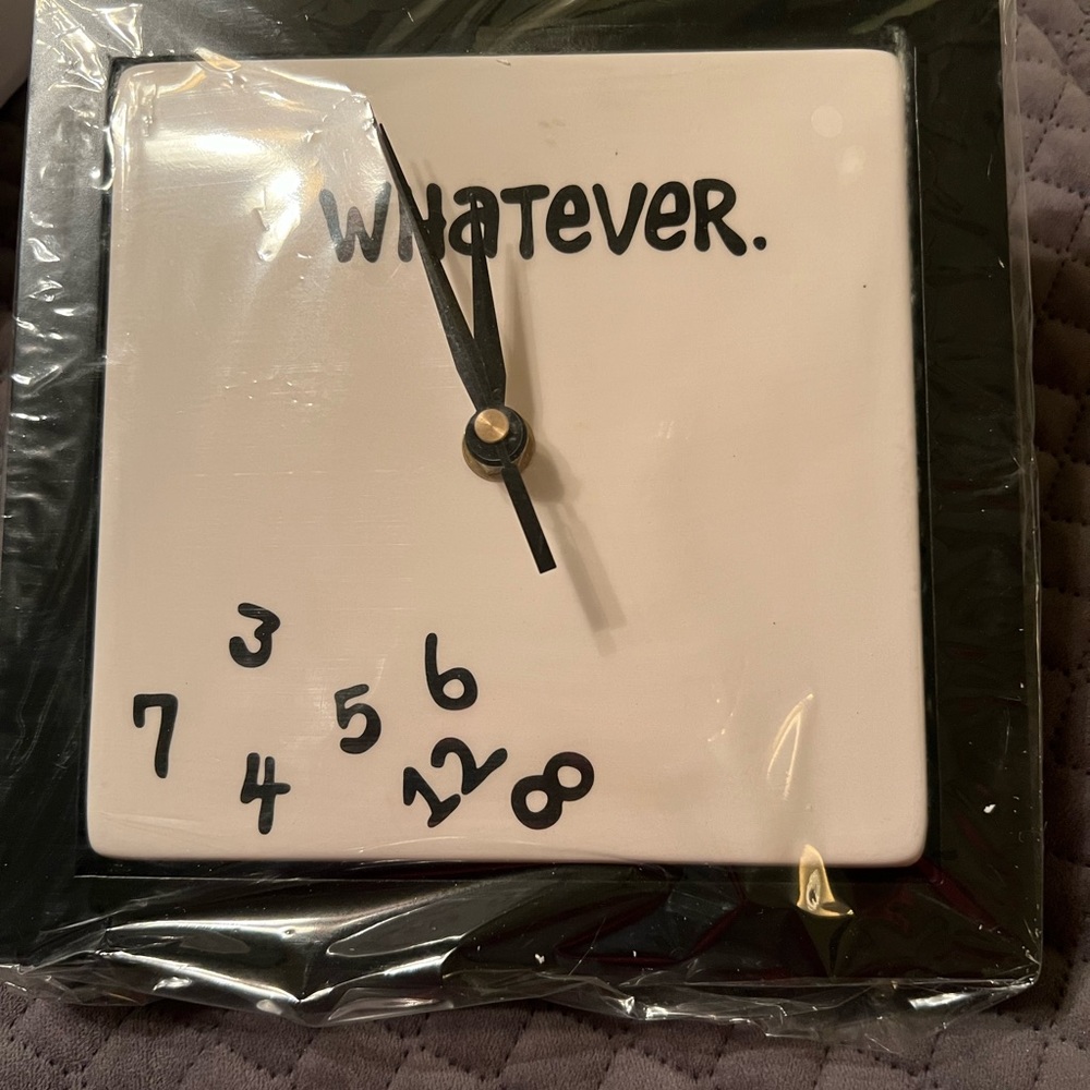 NEW WHATEVER CLOCK by My Name Is Mud